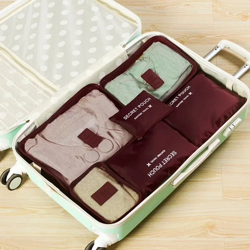 Waterproof travel organizer set