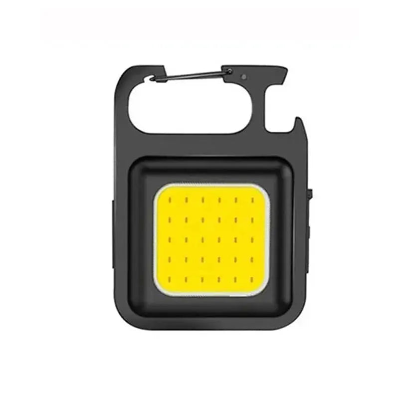 Super Bright Keychain Flashlight Mini COB Portable Work Light USB Rechargeable Outdoor Camping Fishing Pocket Lamps With Magnet