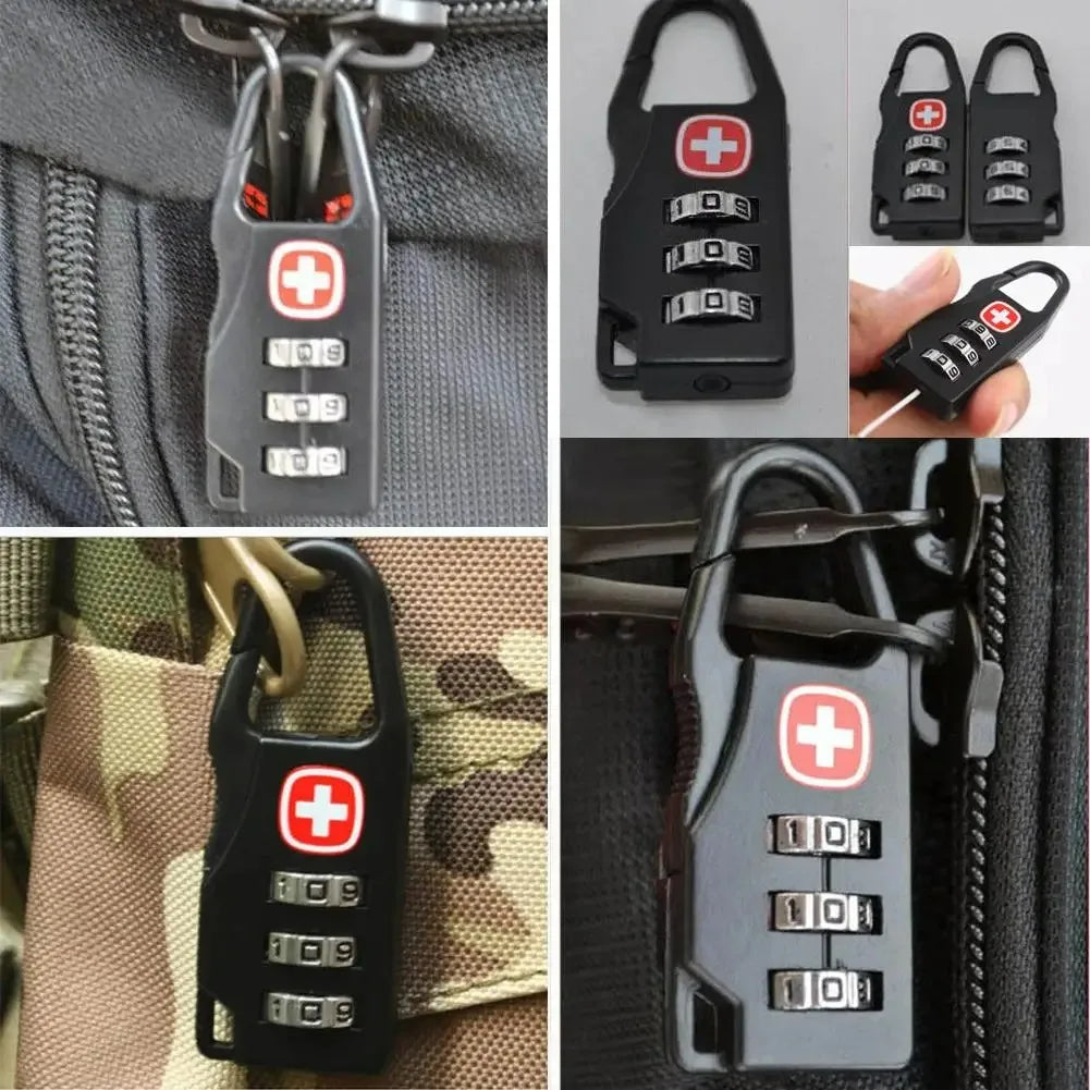 Portable combination padlock for travel