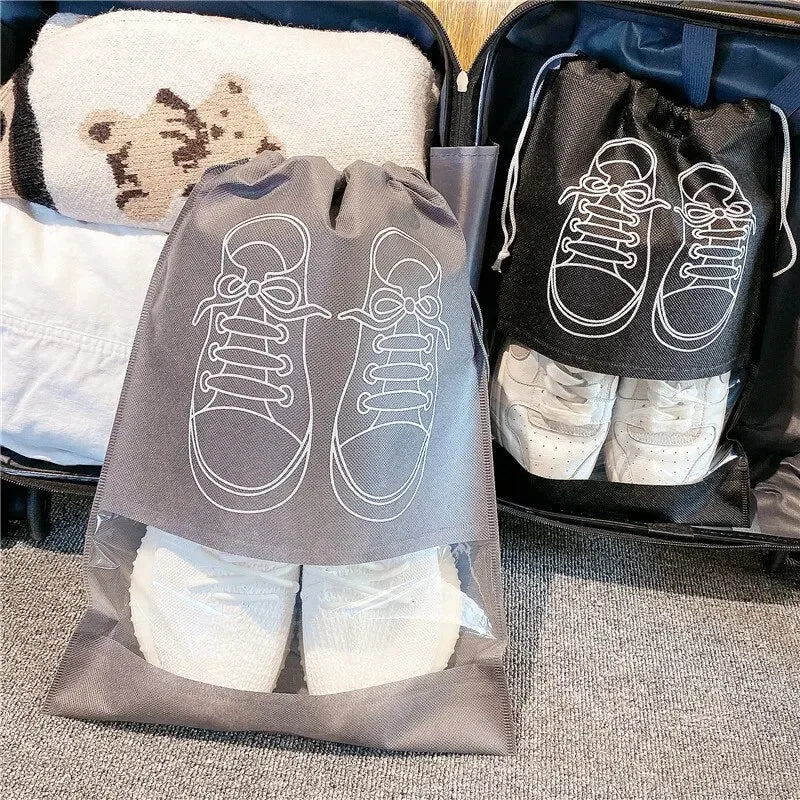 Travel waterproof shoe storage bags