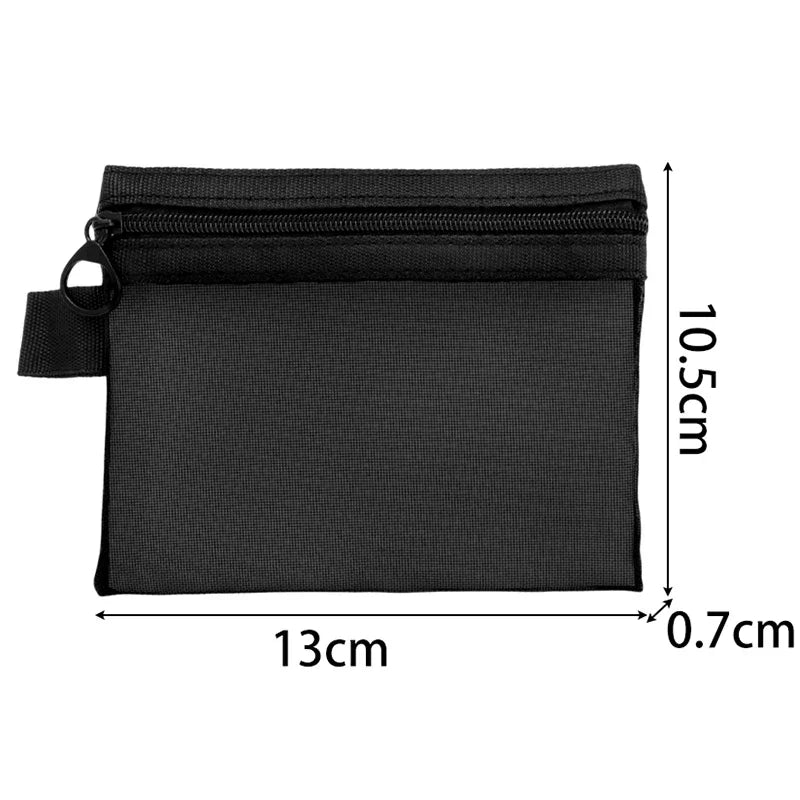 Mesh cosmetic travel organizer bags