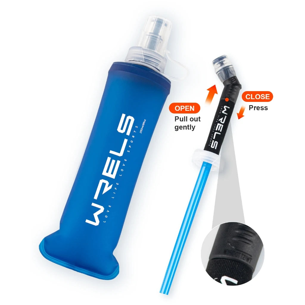 Foldable soft water bottle