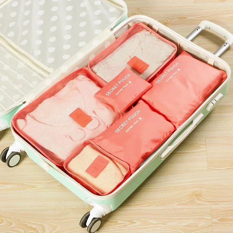 Waterproof travel organizer set