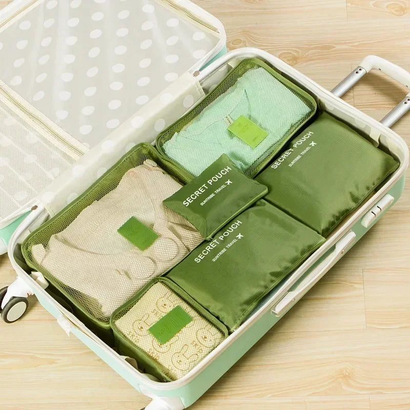 Waterproof travel organizer set