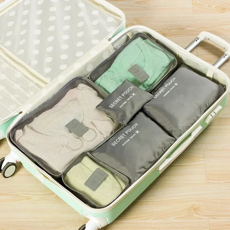 Waterproof travel organizer set