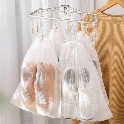 Durable shoe bags for packing luggage