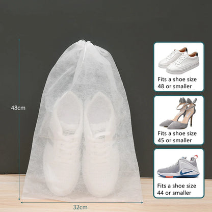 Durable shoe bags for packing luggage