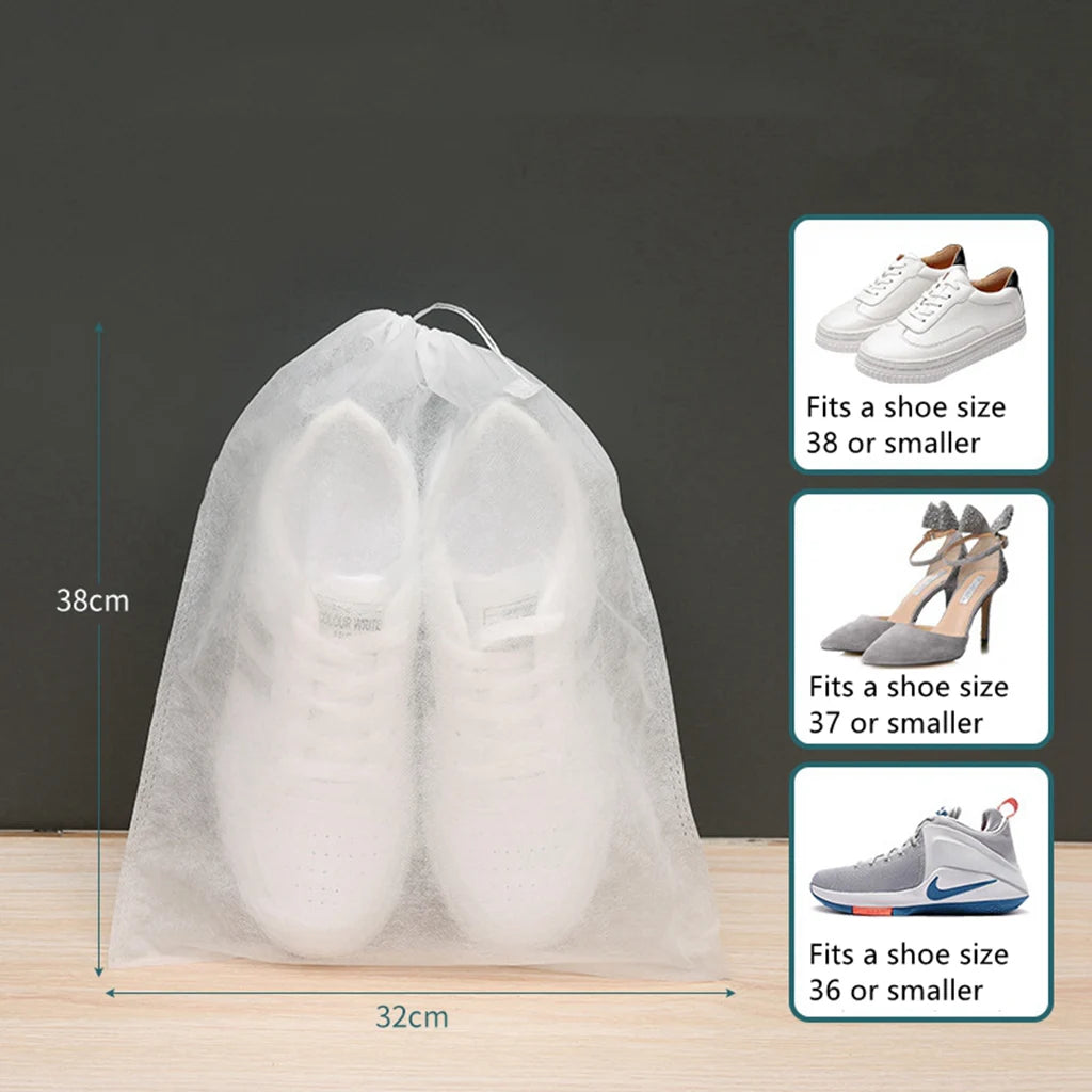 Durable shoe bags for packing luggage