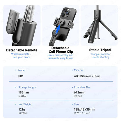 Luxury selfie stick tripod