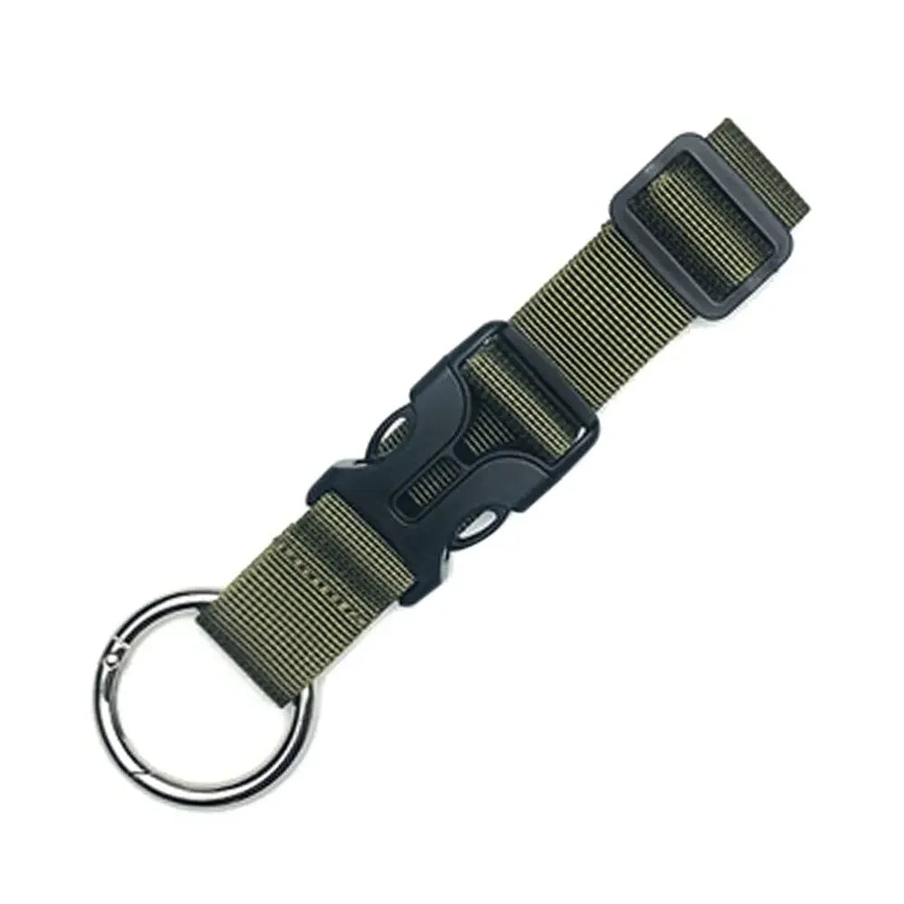Portable travel luggage strap for securing bags and jackets to suitcases.