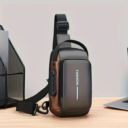 Men's anti-theft crossbody sling bag