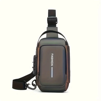Men's anti-theft crossbody sling bag