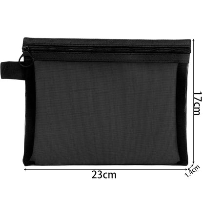 Mesh cosmetic travel organizer bags