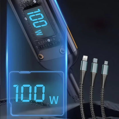 3-in-1 fast charger cable