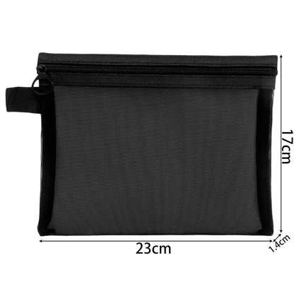 Mesh cosmetic travel organizer bags